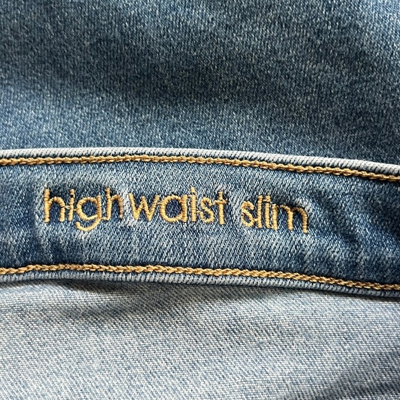 7 For All Mankind Luxe Vintage High Waist Slim Light Wash Denim Size 30 GUC - Picture 5 of 8